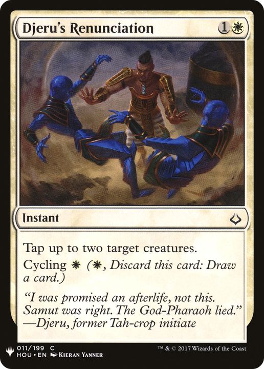 Djeru's Renunciation in the group Magic the Gathering / Types / Colors / White at Proxyprinters.com (63658)