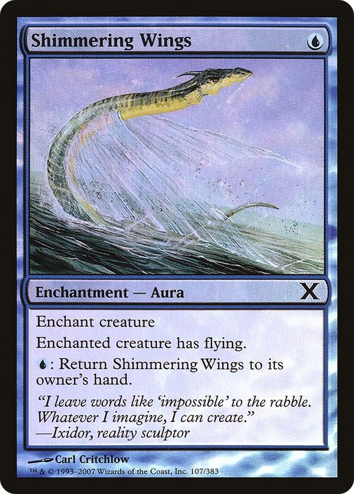 Shimmering Wings in the group Magic the Gathering / Types / Colors / Blue at Proxyprinters.com (63668)