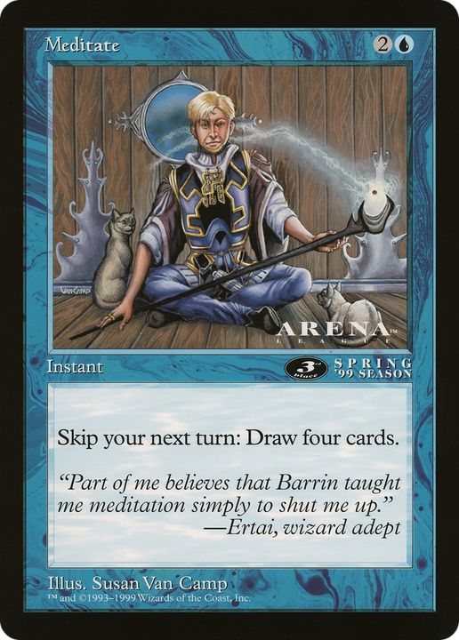 Meditate in the group Magic the Gathering / Types / Colors / Blue at Proxyprinters.com (63682)