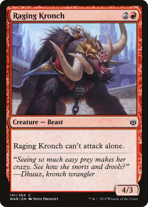 Raging Kronch in the group Magic the Gathering / Types / Colors / Red at Proxyprinters.com (63685)