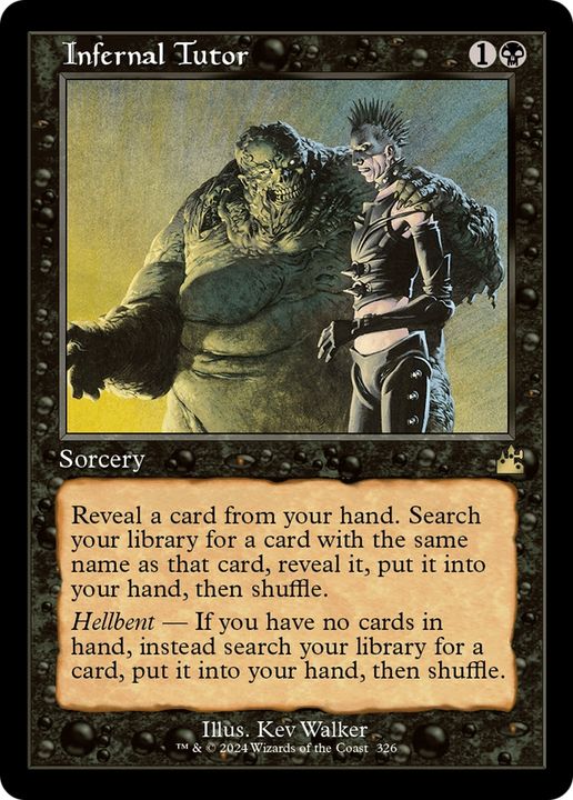 Infernal Tutor in the group Magic the Gathering / Types / Colors / Black at Proxyprinters.com (63688)