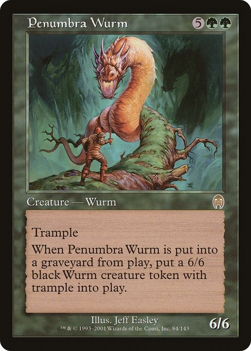 Penumbra Wurm in the group Magic the Gathering / Types / Colors / Green at Proxyprinters.com (63693)