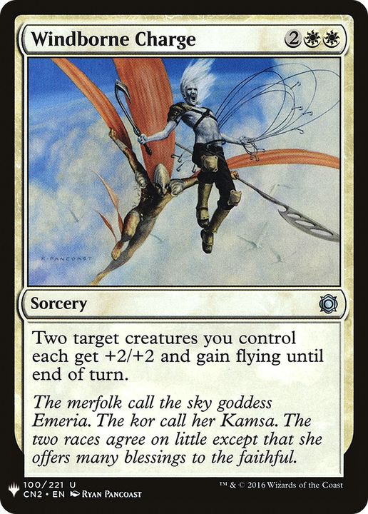 Windborne Charge in the group Magic the Gathering / Types / Colors / White at Proxyprinters.com (63706)