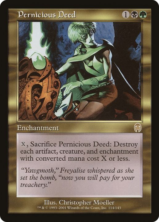 Pernicious Deed in the group Magic the Gathering / Types / Colors / Multicolors / B, G at Proxyprinters.com (63722)