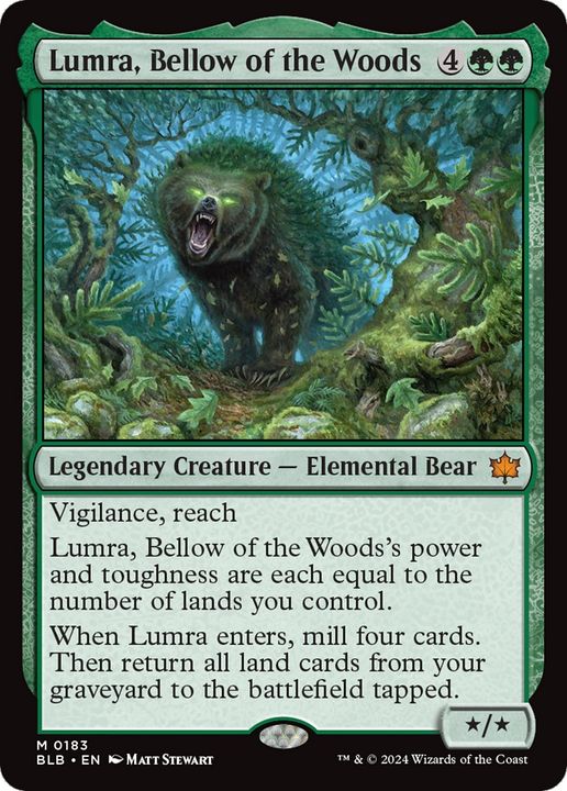 Lumra, Bellow of the Woods in the group Magic the Gathering / Sets / Bloomburrow at Proxyprinters.com (63725)