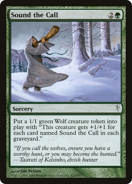 Sound the Call in the group Magic the Gathering / Types / Colors / Green at Proxyprinters.com (63741)