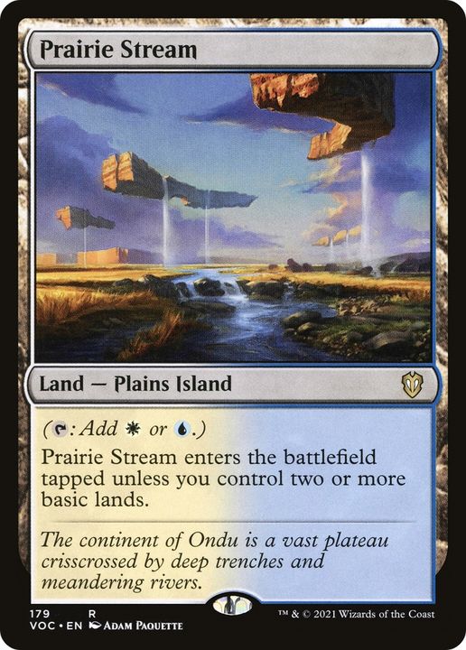 Prairie Stream in the group Magic the Gathering / Types / Land / Island at Proxyprinters.com (63764)