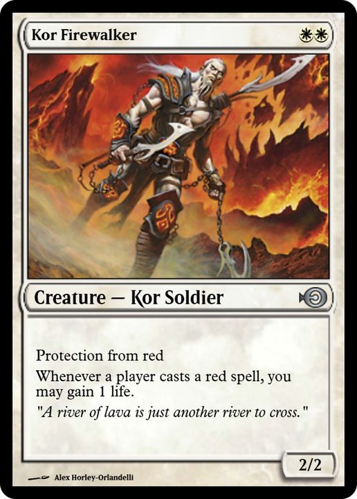 Kor Firewalker in the group Magic the Gathering / Types / Colors / White at Proxyprinters.com (63777)