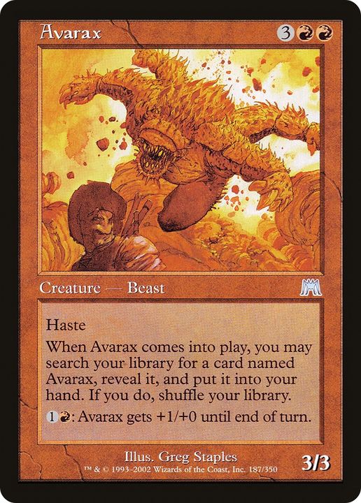 Avarax in the group Magic the Gathering / Types / Colors / Red at Proxyprinters.com (63778)