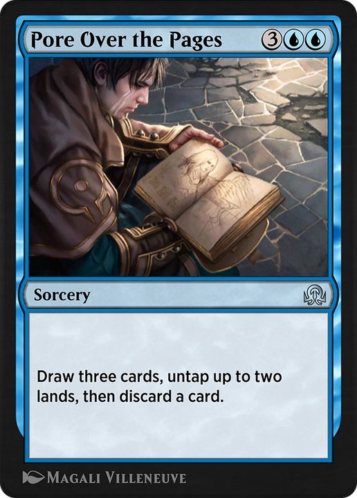 Pore Over the Pages in the group Magic the Gathering / Types / Colors / Blue at Proxyprinters.com (63780)