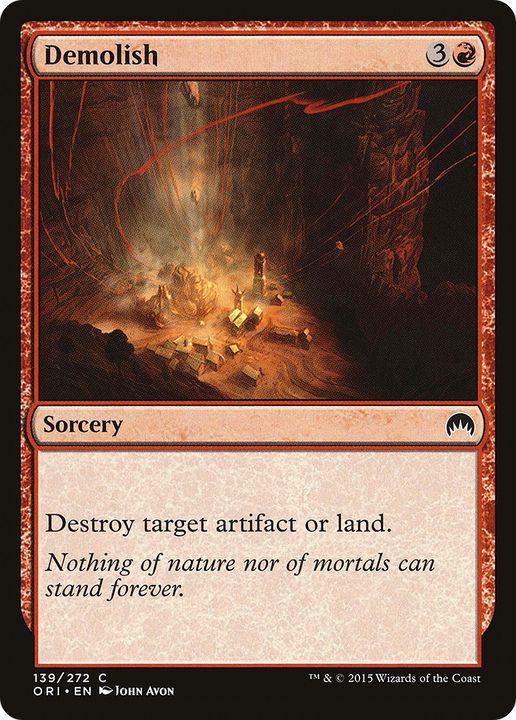 Demolish in the group Magic the Gathering / Types / Colors / Red at Proxyprinters.com (63793)