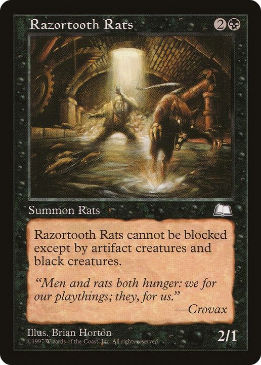 Razortooth Rats in the group Magic the Gathering / Types / Colors / Black at Proxyprinters.com (63806)