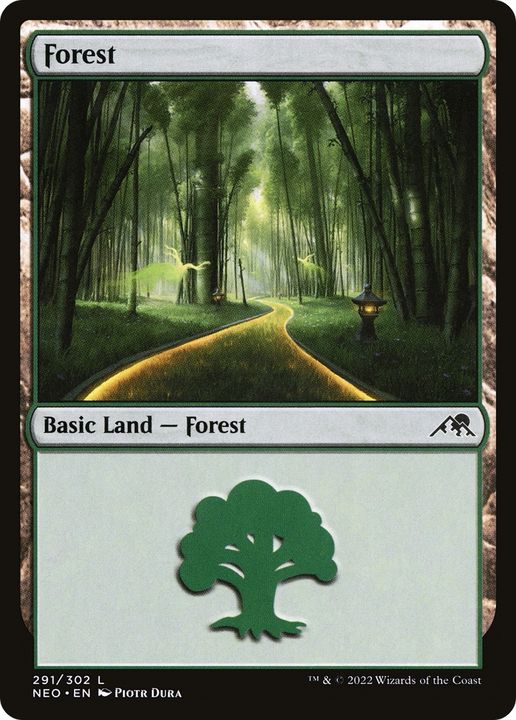 Forest in the group Magic the Gathering / Sets / Kamigawa: Neon Dynasty at Proxyprinters.com (63857)