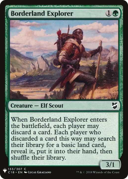 Borderland Explorer in the group Magic the Gathering / Types / Creatures / Elf at Proxyprinters.com (63892)