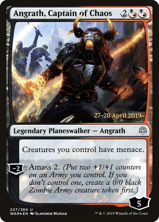 Angrath, Captain of Chaos in the group Magic the Gathering / Types / Colors / Multicolors / B, R at Proxyprinters.com (63935)