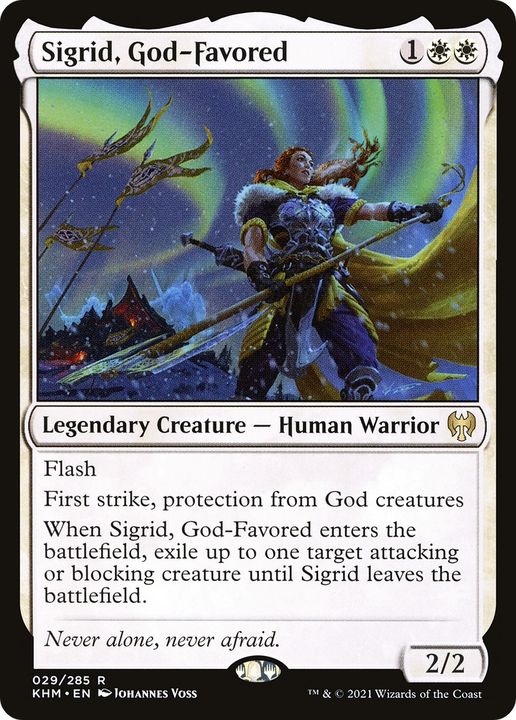 Sigrid, God-Favored in the group Magic the Gathering / Types / Creatures / Warrior at Proxyprinters.com (63958)