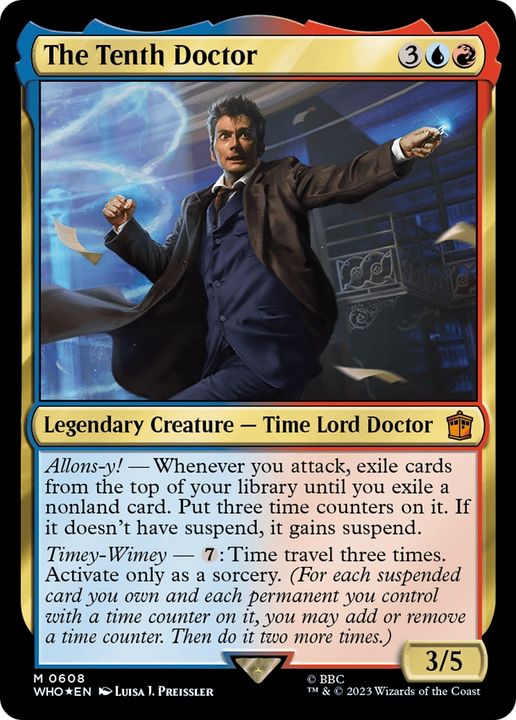 The Tenth Doctor in the group Magic the Gathering / Types / Colors / Multicolors / R, U at Proxyprinters.com (63971)