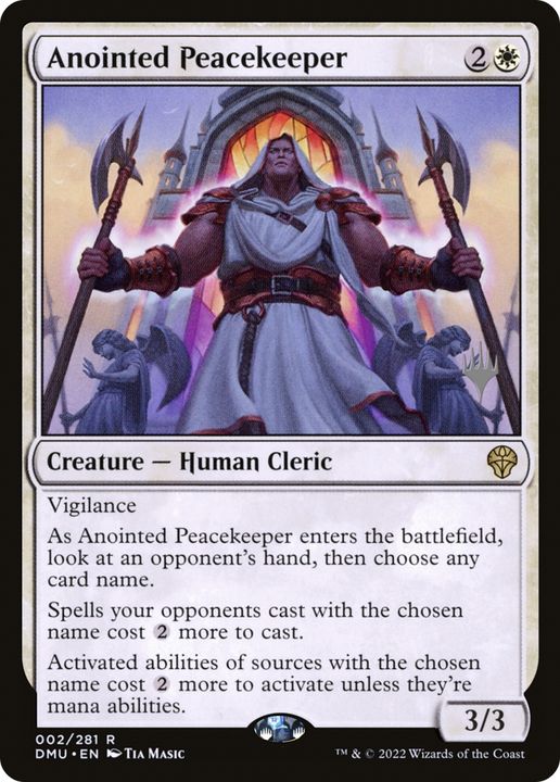 Anointed Peacekeeper in the group Magic the Gathering / Types / Creatures / Human at Proxyprinters.com (63996)