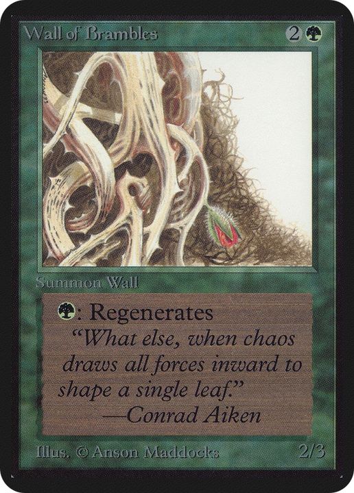 Wall of Brambles in the group Magic the Gathering / Types / Colors / Green at Proxyprinters.com (64039)