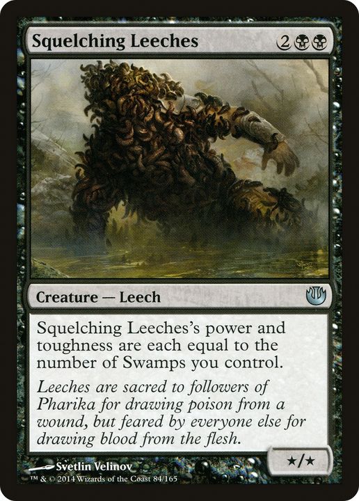 Squelching Leeches in the group Magic the Gathering / Types / Colors / Black at Proxyprinters.com (64066)