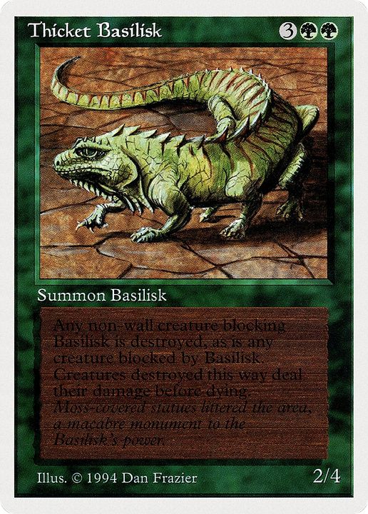 Thicket Basilisk in the group Magic the Gathering / Types / Colors / Green at Proxyprinters.com (64119)