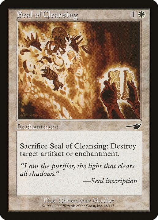 Seal of Cleansing in the group Magic the Gathering / Sets / Nemesis at Proxyprinters.com (64148)