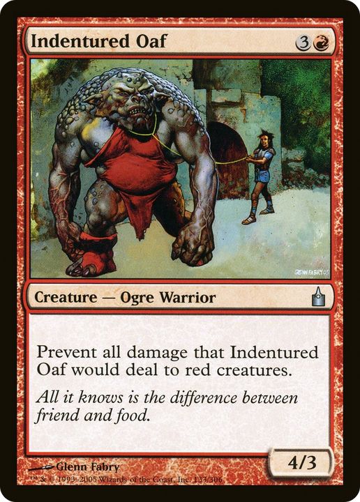 Indentured Oaf in the group Magic the Gathering / Types / Creatures / Warrior at Proxyprinters.com (64152)