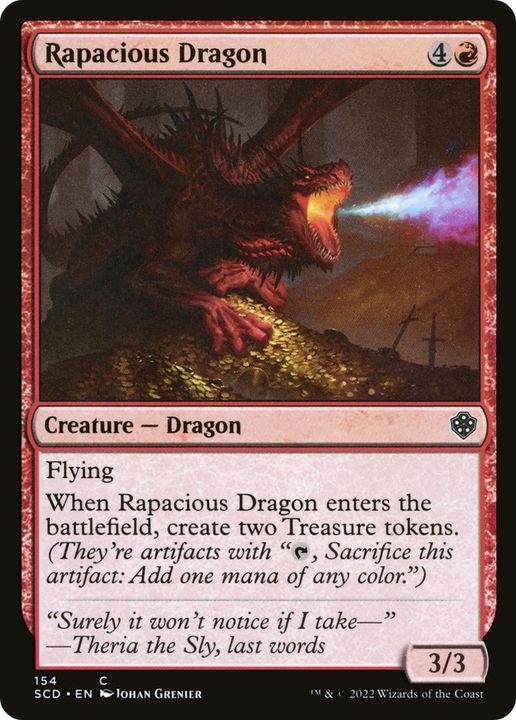 Rapacious Dragon in the group Magic the Gathering / Types / Colors / Red at Proxyprinters.com (64177)