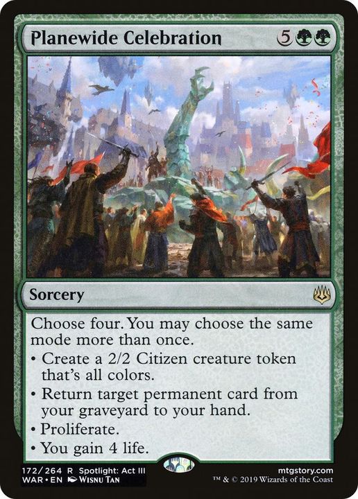 Planewide Celebration in the group Magic the Gathering / Sets / War of the Spark Promos at Proxyprinters.com (6419)