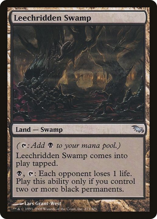 Leechridden Swamp in the group Magic the Gathering / Sets / Shadowmoor at Proxyprinters.com (64219)