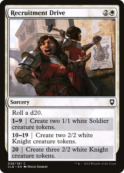 Recruitment Drive in the group Magic the Gathering / Types / Colors / White at Proxyprinters.com (64256)