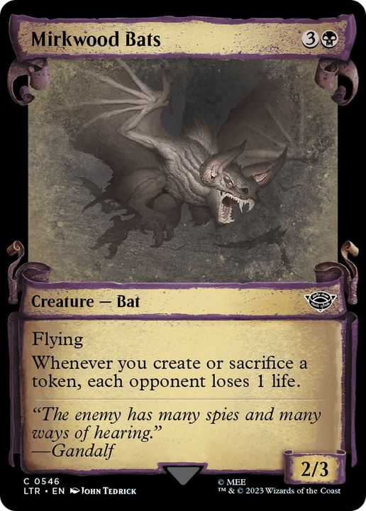 Mirkwood Bats in the group Magic the Gathering / Types / Colors / Black at Proxyprinters.com (64261)