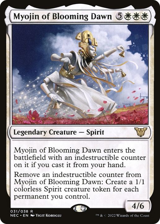 Myojin of Blooming Dawn in the group Magic the Gathering / Types / Colors / White at Proxyprinters.com (64306)