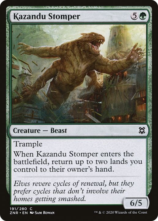 Kazandu Stomper in the group Magic the Gathering / Types / Colors / Green at Proxyprinters.com (64310)