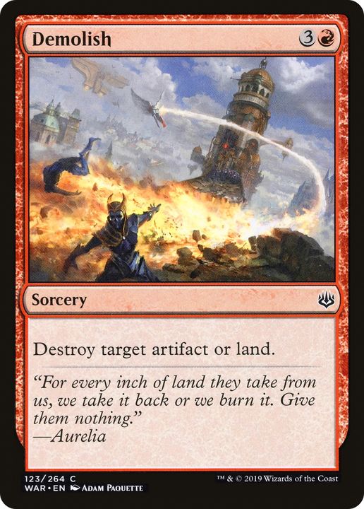 Demolish in the group Magic the Gathering / Types / Colors / Red at Proxyprinters.com (64358)