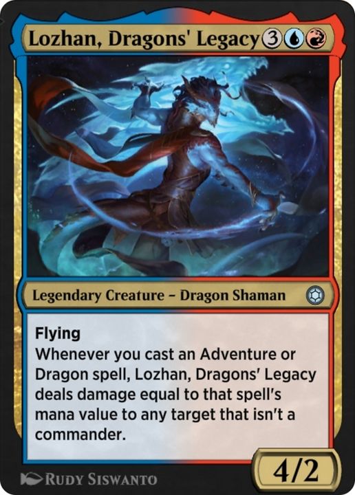 Lozhan, Dragons' Legacy in the group Magic the Gathering / Types / Colors / Multicolors / R, U at Proxyprinters.com (64386)