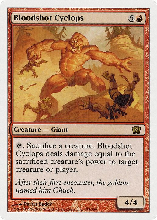 Bloodshot Cyclops in the group Magic the Gathering / Types / Colors / Red at Proxyprinters.com (64415)