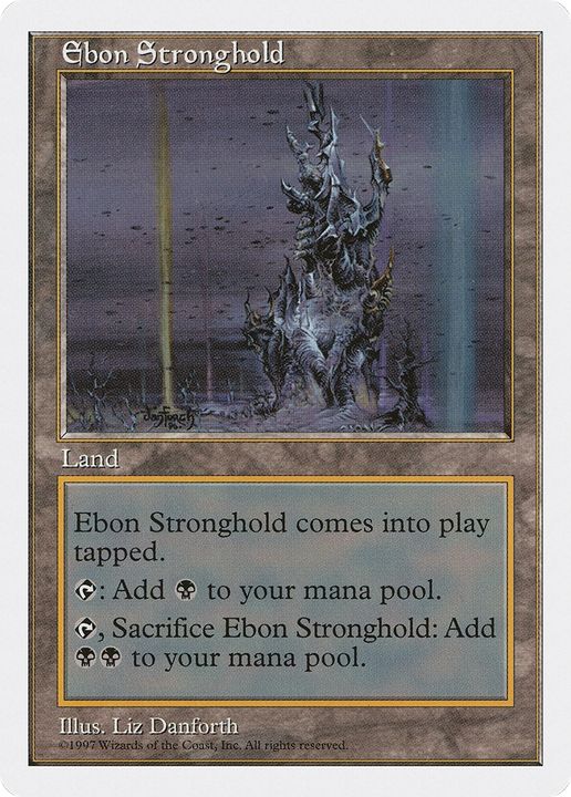 Ebon Stronghold in the group Magic the Gathering / Sets / Fifth Edition at Proxyprinters.com (64474)