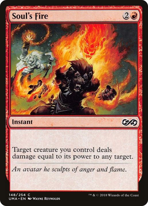 Soul's Fire in the group Magic the Gathering / Types / Colors / Red at Proxyprinters.com (6448)