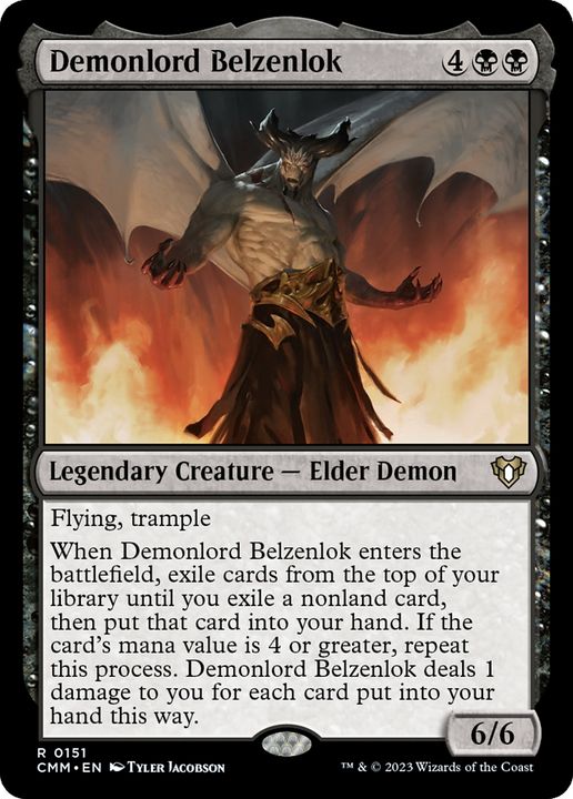 Demonlord Belzenlok in the group Magic the Gathering / Sets / Commander Masters at Proxyprinters.com (64516)