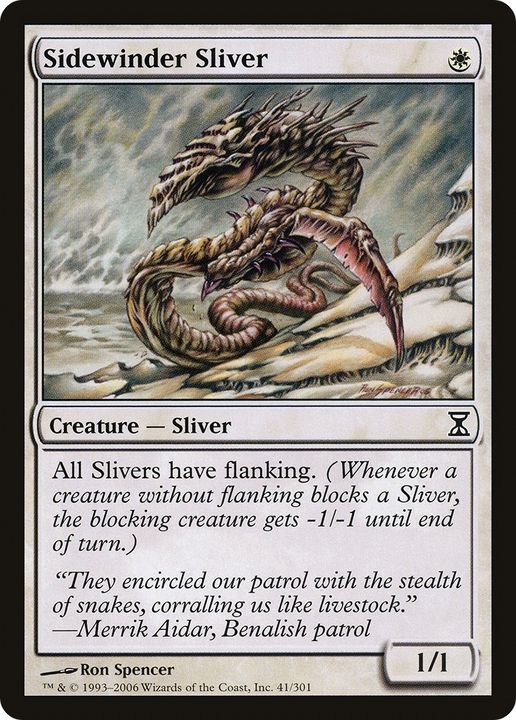 Sidewinder Sliver in the group Magic the Gathering / Types / Colors / White at Proxyprinters.com (64520)