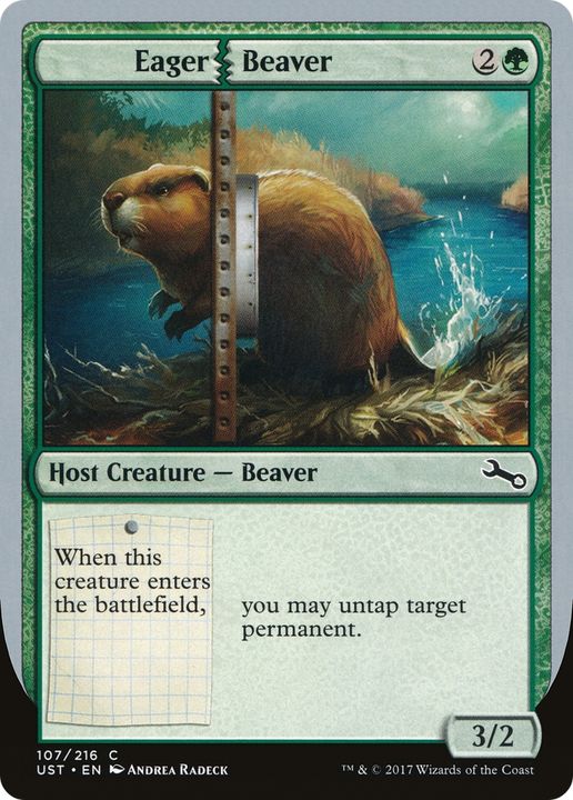 Eager Beaver in the group Magic the Gathering / Types / Colors / Green at Proxyprinters.com (64542)