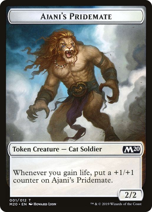 Ajani's Pridemate in the group Magic the Gathering / Sets / Core Set 2020 Tokens at Proxyprinters.com (64551)