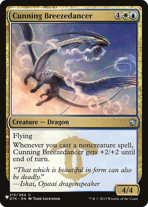 Cunning Breezedancer in the group Magic the Gathering / Types / Colors / Multicolors / U, W at Proxyprinters.com (64582)