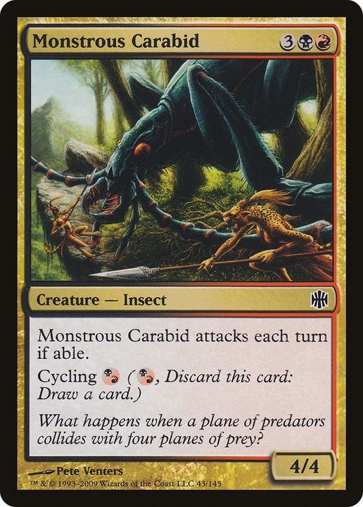 Monstrous Carabid in the group Magic the Gathering / Types / Colors / Multicolors / B, R at Proxyprinters.com (64597)