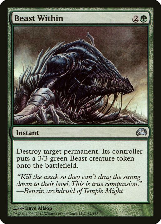 Beast Within in the group Magic the Gathering / Types / Colors / Green at Proxyprinters.com (64611)