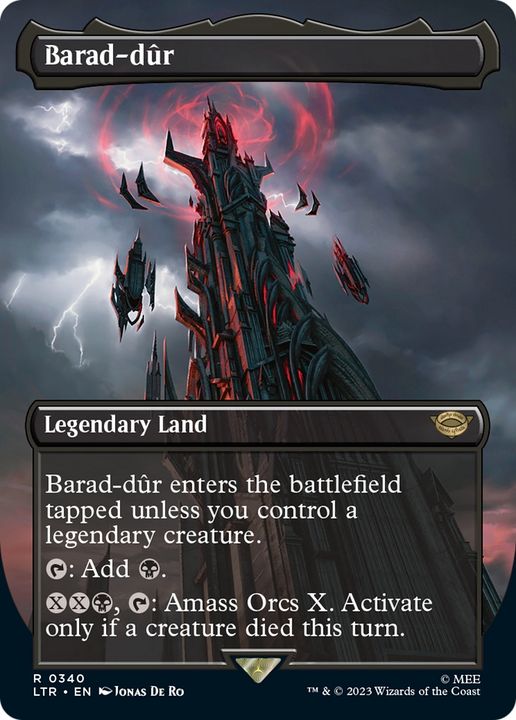 Barad-dûr in the group Magic the Gathering / Sets / The Lord of the Rings: Tales of Middle-earth at Proxyprinters.com (64628)