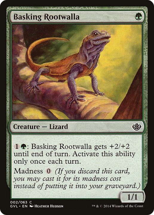 Basking Rootwalla in the group Magic the Gathering / Types / Colors / Green at Proxyprinters.com (64653)