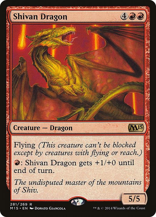 Shivan Dragon in the group Magic the Gathering / Types / Colors / Red at Proxyprinters.com (64663)