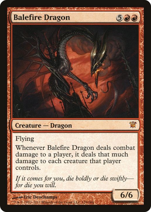 Balefire Dragon in the group Magic the Gathering / Types / Colors / Red at Proxyprinters.com (64700)